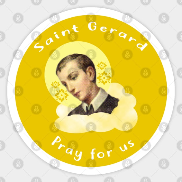 Saint Gerard Sticker by kaileekuropas